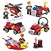 Building Blocks Set, Newisland Fire Building Bricks Toys for Kids, over 300 Pieces, 2 Combined Modes with Truck and More