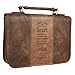 Christian Art Gifts Men's Classic Bible Cover Trust in The Lord Proverbs 3:5, Brown Faux Leather, Large