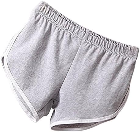 Women Casual Loose Cotton Elastic Waist Yoga Sports Running Short Pants