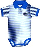 Creative Knitwear University of Florida Gators Newborn Striped Polo Bodysuit