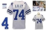 Bob Lilly Signed Custom Jersey - PSA/DNA - Autographed w/ Photo - White