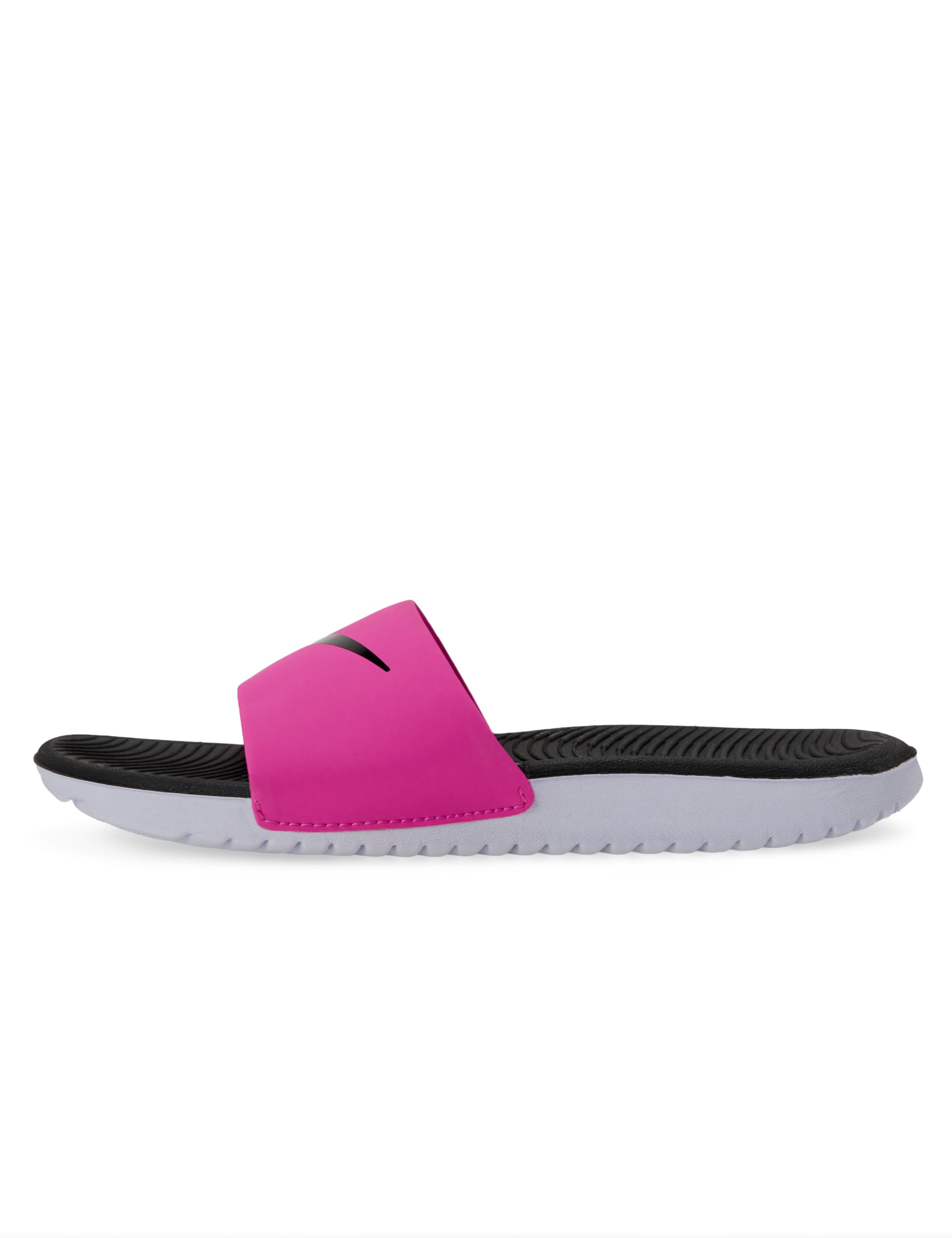 Nike Kawa Little/Big Kids' Slides, Laser Fuchsia/Black-White, 11C Image