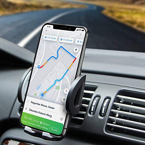 Car Phone Mount, Air Vent Cell Phone Holder for Car Compatible with iPhone 11 Pro Max XS Max X 8 7 Galaxy S10 S9 S8 and Smartphones - Thumbnail 7