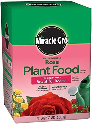 Miracle-Gro Rose Plant Food Flower Fertilizer Roses Feed Water Soluble 1.5 Lb.