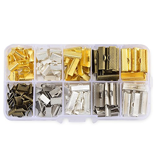 In a box(200pcs/box) ribbon bracelet bookmark caps end …