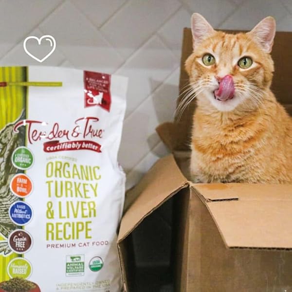 TENDER & TRUE ORGANIC TURKEY & LIVER RECIPE CAT FOOD, 3 POUND (PACK OF 1)