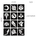 Tattoo Stencil Kit , Body Glitter Tattoo Stencils , Temporary Tattoo For Kids , Teenagers & Adultssigns For Party