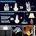 FLYHOOM Portable USB Bulb Lights Indoor Rechargeable LED Bulb Lamp for Emergency, Camping Tent Light Bulb, Shed, Barn, Outdoor, Daylight