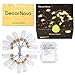 Glass Jar String Lights, DecorNova 7.2 feet 15 LEDs IP44 Waterproof 8 Modes Outdoor LED Fairy String Lights with 3AA Battery Box, Warm White