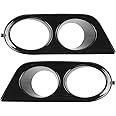 2pcs Front Bumper Foglight Cover Dual Holes Car Accessory Fit for E46 M3 21‑26 Bumper Foglight Guard Front Foglight Cover