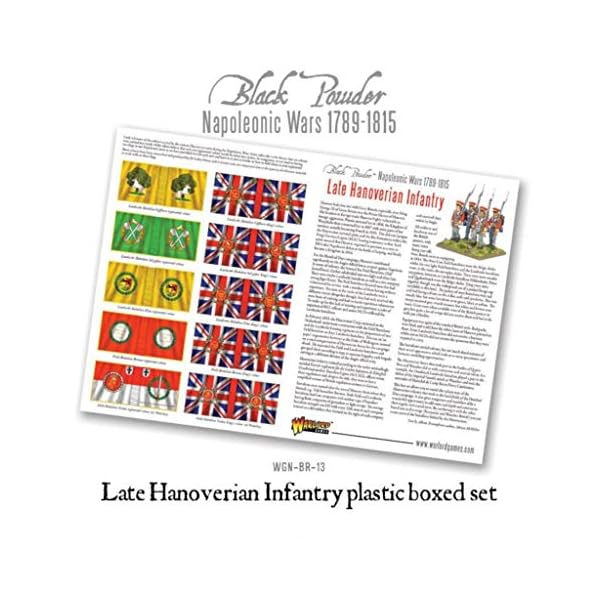WGN-BR-13A - Kriegsherr Spiele - Napoleonische Kriege - 24x Hannoveraner Infanterie - 28mm Schwarzpulver-Miniaturen – Bild 5