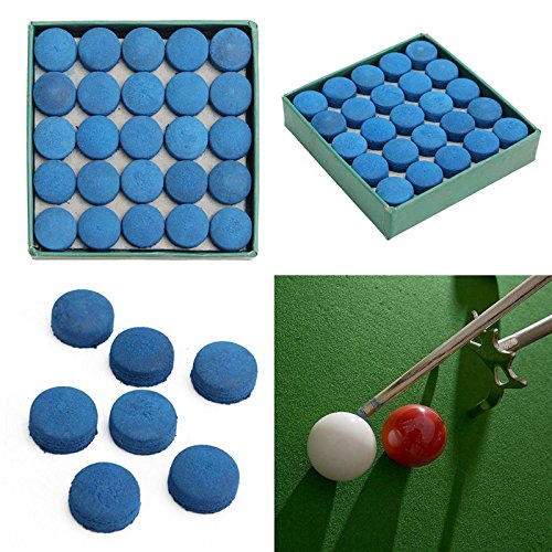 GOSONO 50pcs/lot 10mm Blue Billiard Pool Cue Tips Hardness in M Billiard Snooker Cue Stick Tip Billiard Accessories Master Tip For Black Ball Club