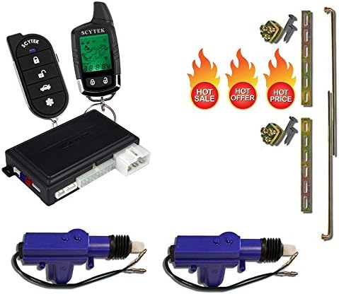 A777 Complete Security System, Keyless Entry & Remote Start through Data Bus on Most New Cars (2) Heavy Duty Universal 12 Volt 360 Degree Power Motor Door Lock Actuator
