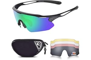 HUBO SPORTS Cycling Glasses, TR90 Unbreakable Frame Polarized Anti-UV400 Sports Sunglasses