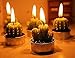 WISDOMTOY 6-Piece Mini Lovely Green Meat Plant Cactus Romantic Candle