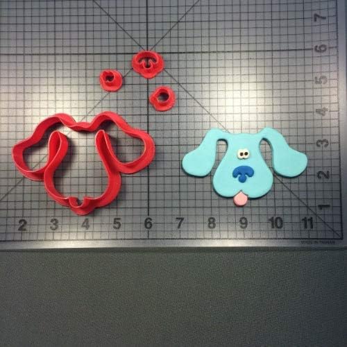 1 Set LUC Cartoon Animal Dog Cookie Cutter Fondant Cutter Custom Made 3D Printed Cupcake Top Cutter Set Cake Stamp Cookie Mold Tools