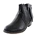 Breckelle's DORADO-11 Western Inspired Zip up Ankle Boot Bootie Black 6.5