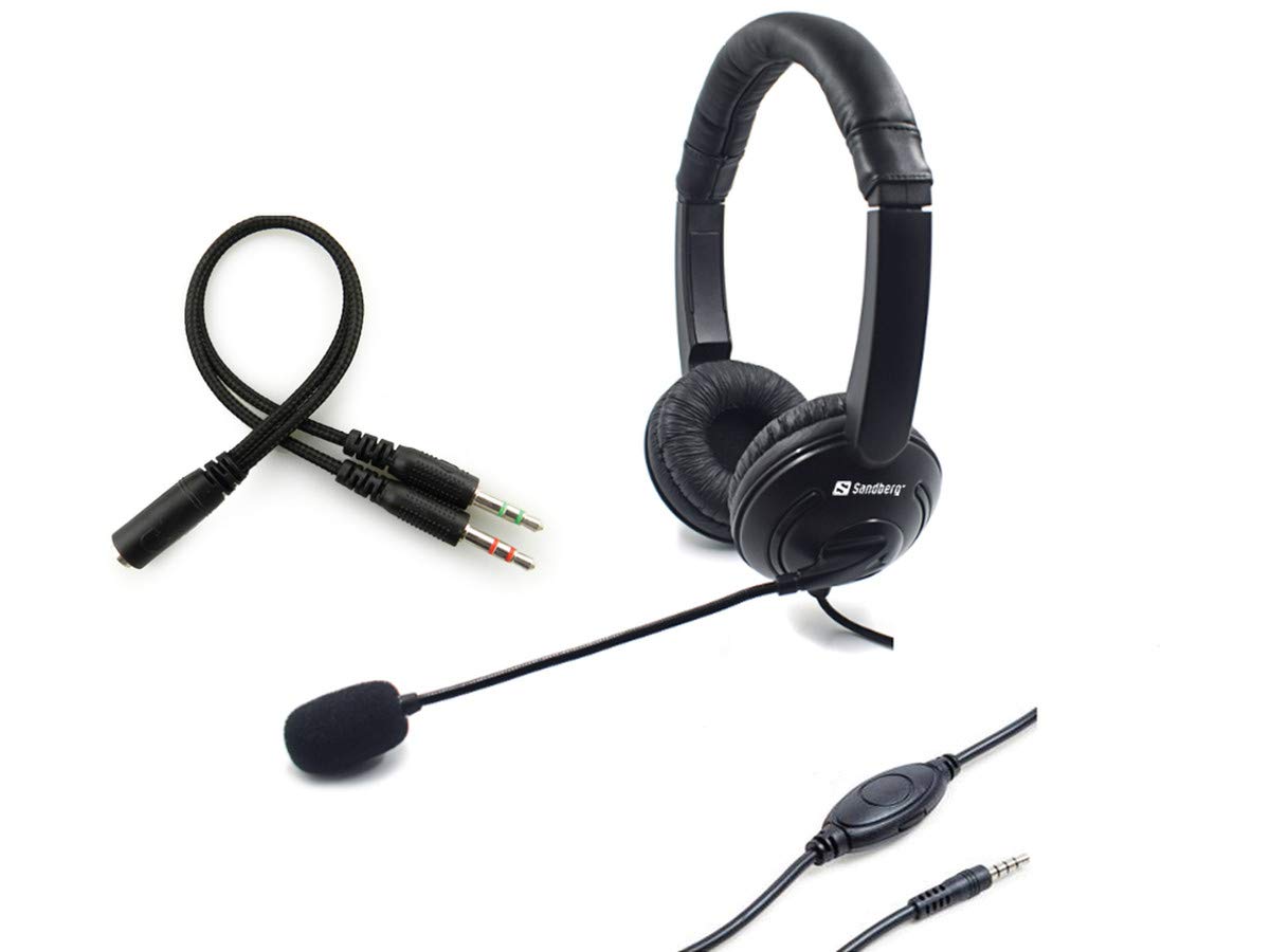 Sandberg (326-15 MiniJack Headset, 3.5mm, Uni-directional Microphone, Saver Headset