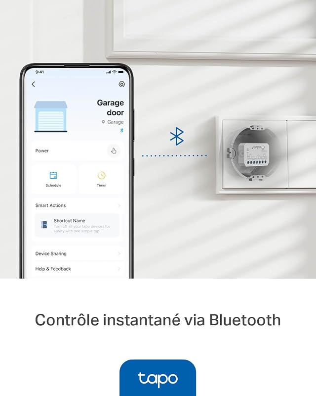 Interrupteur Volet Roulant Connecté Matter, Contacts Secs 10A S110E