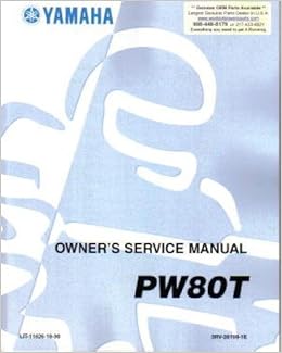 Yamaha pw80 owners manual pdf