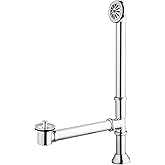 Artiwell Vintage Claw Foot Tub Drain Kit with Lift and Turn Bath Drain Stopper, 1-1/2" Brass Tubular Leg Tub Bathtub Waste an