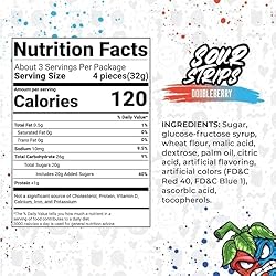 Sour Strips Flavored Sour Candy Strips, Deliciously