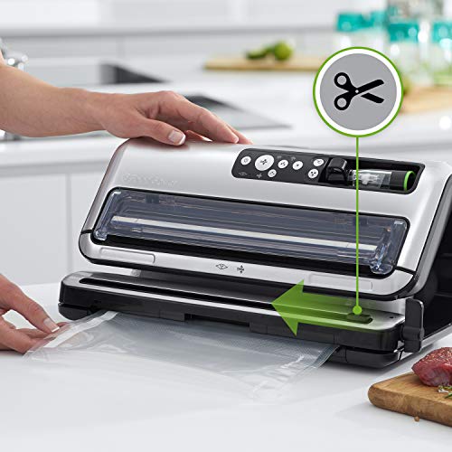 FoodSaver FFS006X Folienschweißgerät / Vakuumierer / Vakuumiergerät + Vakuum-Rollen 2 Stück 28x550 cm/Folienrollen für… – Bild 4