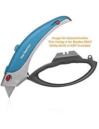 Cuchillas de repuesto de diez Pack for Utilidad Cuchillo   10 Heavy Duty SK5 Acero de alto carbono Utilidad Cuchillas en conveniente caja de almacenamiento   Standard 61 mm x 19 mm Blade Fits Most Cuchillos...