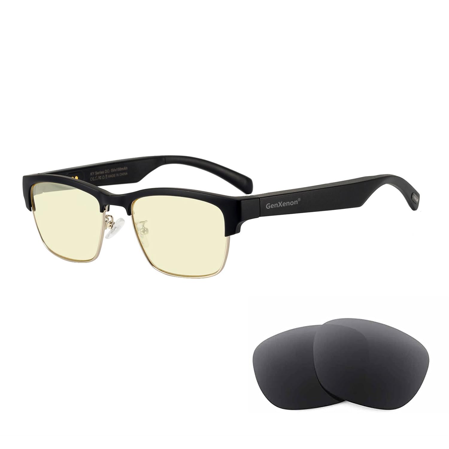 GenXenon Bluetooth Audio Smart Glasses, Blue Light