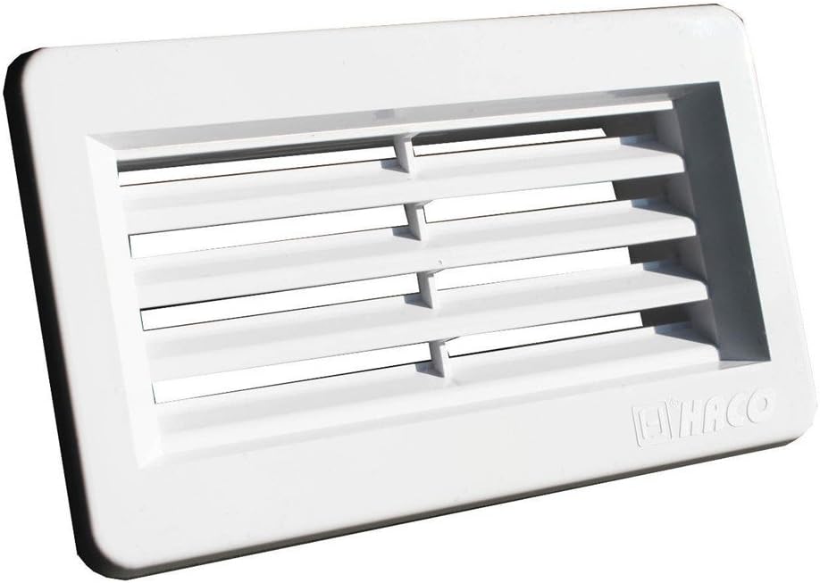 Door ventilation grille, ventilation grille, door air grille, door grille, white, 110x55 mm, made of high-quality ASA plastic - Image 3