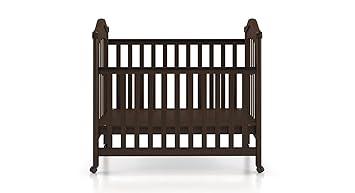 dark walnut crib