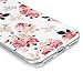 iPhone 7 Case (4.7 Inch) - Mavis's Diary Pink Flowers Peony Floral Pastoral Spring Design Flexible Slim Soft TPU Rubber Case Ultra Thin Shockproof Anti-fade Scratchproof Protective Cover for iPhone 7