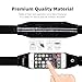 Emarth Running Belt Waist Pack, Zipper Design/ Waterproof Transparent Touch Screen Window/ Headphone Jack Fit for iPhone/ Android Smartphones (Screen Size Under 5.5'') Accessories, Black