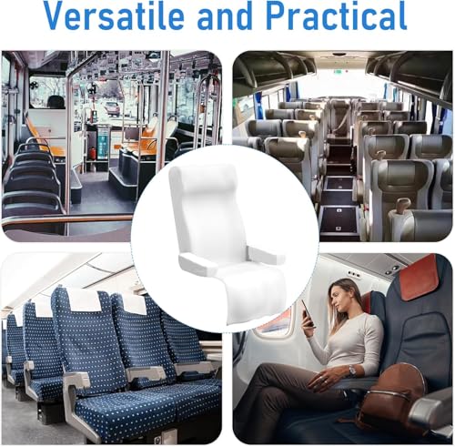 Disposable Airplane Seat Covers, Non-Woven Fabric Public Seat Protective Wrap with Handrail Cover, Portable Seat Covers for Travel, Train, Bus, Car, Airplane, Movie Theatre - 6Pcs