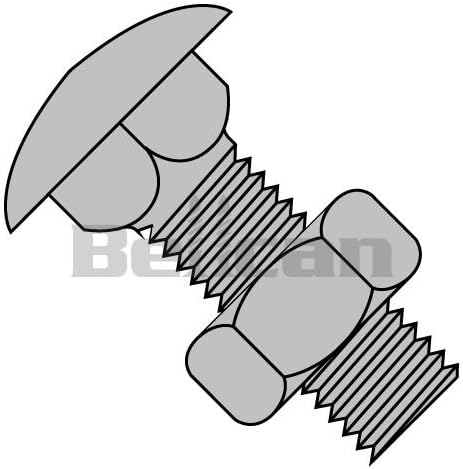 BC-4320C Carriage Bolt Fully Threaded Zinc 7/16-14 X 1-1/4 (Box of 300)