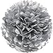 30pcs Tissue Pom Poms Yellow Blue Color Party Supplies,Navy Yellow White Silver Birthday Party Decorations Paper Tassel Garland for Bridal Shower Wedding School Ceremony Graduation Theme Party Supplie