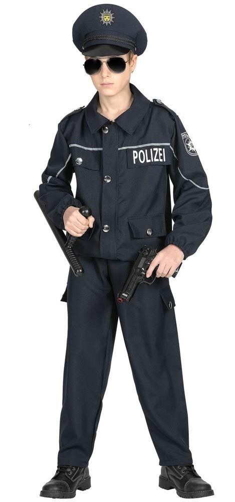 Widmann 02005 Children's Costume Policeman Boys Black 116 cm