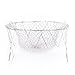 Frying Colander Oil 10 inch Chef Basket Strainer Stainless Steel Foldable Strainer Steam Rinse Strain French Deep Fry Food Colander Steamer w/Handle French Wire Kitchen Cooking Tool & eBook