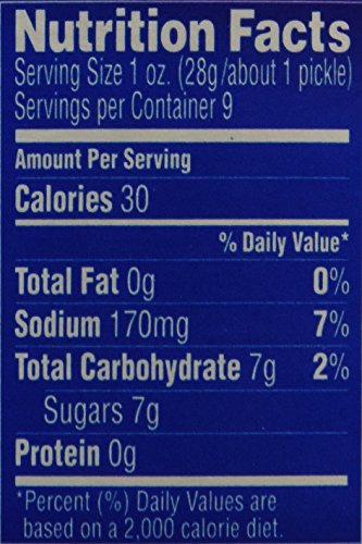 VLASIC SWEET BABY WHOLE PICKLES, 16 FL OZ
