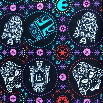 star wars sugar skull fabric
