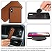 Zover iPhone X Case Detachable Genuine Leather Wallet Case With Auto Sleep/Wake Function Support Wireless Charging Magnetic Car Mount Holder Kickstand Feature Magnetic Closure Gift Box Brown