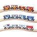Wooden Trains 12 Set - Trains for Wooden Track - for 3 Year Old Boys and up Exciting Magnetic Toys for Boys & Girls | Compatible with All Train Set Tracks