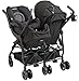 Maxi-Cosi Dana for2 Double Side by Side Stroller with Infant Car Seat Adapters, Devoted Black, One Size