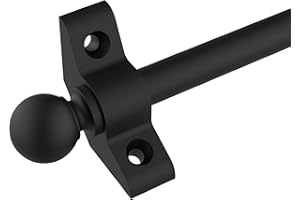 BOTOOT Stair rods for Carpets up to 28/32/36 inches Width Minimalist Style Stair Carpet Runner Rod Set with Spherical Finial and Brackets Easy Install to Secure Stair Carpet (1 Pack Black 36 inches)