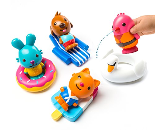 Mold Free Easy Clean Bath Squirters - 2pc Robin and Swan Floatie - Thumbnail 5