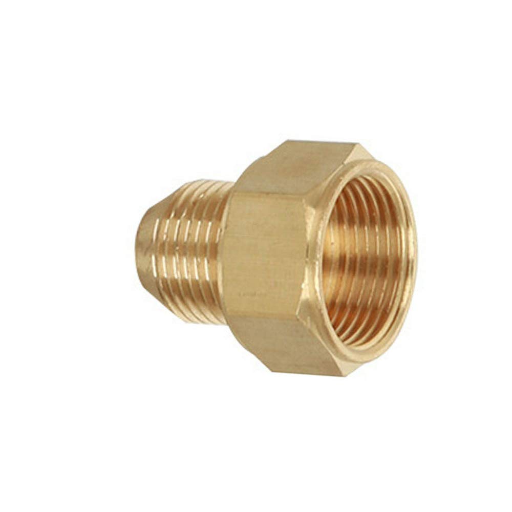 Pressure Washer Adapter BE-TOOL 1PCS Brass Pressure Washer Coupling Adapter Screw Hose Joiner (22mm Female to 18mm Male)