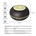 Aroma Diffuser,EIVOTOR Essential Oil Diffuser,300ml Wood Grain Aromatherapy Ultrasonic Cool Mist Humidifier with 4 Time Setting Modes, 7 Color Changing Lights Waterless Auto off Air Purifiers Black