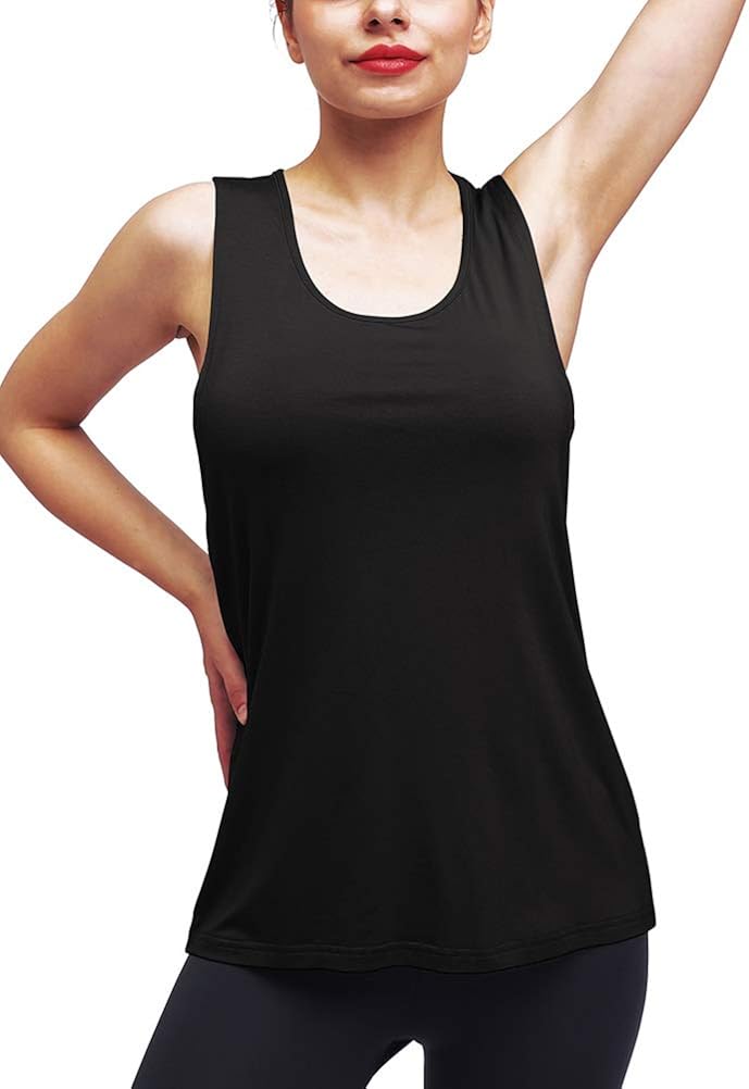 Mippo Workout Tops for Women Yoga Tops Athletic Racerback Tank Tops Gym Clothes at  Women’s Clothing store