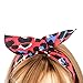 Kaide 9 Pcs Wire Bow Headbands for Women Rabbit Ears Cheetah Printing headband Twisted Head Wrap Hair Accessory Hairbands for Women and Girls
