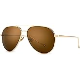SUNGAIT Women's Lightweight Oversized Aviator Sunglasses - Classic Style Polarized Lens